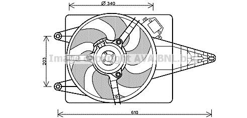 Prasco FT7546 Hub, engine cooling fan wheel FT7546: Buy near me in Poland at 2407.PL - Good price!