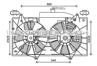 Prasco MZ7552 Hub, engine cooling fan wheel MZ7552: Buy near me in Poland at 2407.PL - Good price!