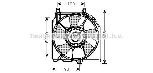 Prasco DN7523 Hub, engine cooling fan wheel DN7523: Buy near me at 2407.PL in Poland at an Affordable price!