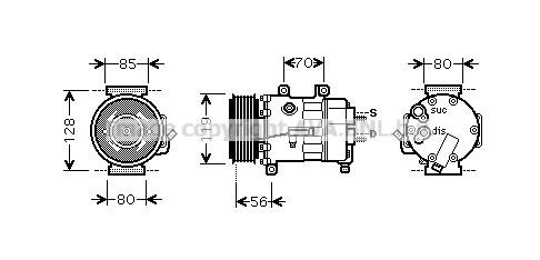 Prasco CNK250 Kompressor klimaanlage CNK250: Kaufen Sie zu einem guten Preis in Polen bei 2407.PL!