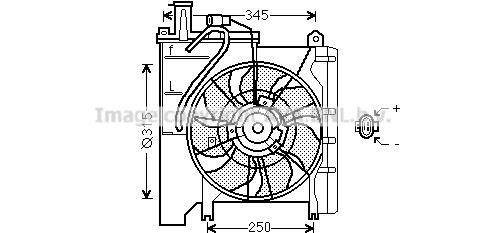Prasco TO7552 Hub, engine cooling fan wheel TO7552: Buy near me in Poland at 2407.PL - Good price!