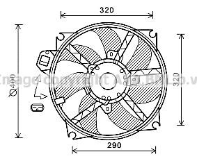 Prasco RT7563 Hub, engine cooling fan wheel RT7563: Buy near me in Poland at 2407.PL - Good price!