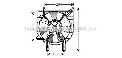 Prasco MZ7531 Hub, engine cooling fan wheel MZ7531: Buy near me in Poland at 2407.PL - Good price!