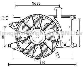 Prasco HY7567 Hub, engine cooling fan wheel HY7567: Buy near me in Poland at 2407.PL - Good price!