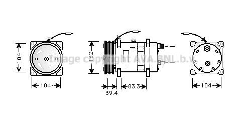 Prasco UVK047 Компресор кондиціонера UVK047: Приваблива ціна - Купити у Польщі на 2407.PL!