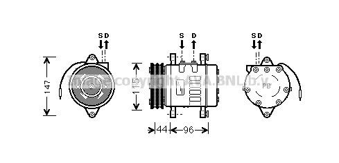 Prasco UVK069 Kompressor klimaanlage UVK069: Kaufen Sie zu einem guten Preis in Polen bei 2407.PL!