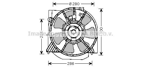 Prasco MZ7541 Hub, engine cooling fan wheel MZ7541: Buy near me in Poland at 2407.PL - Good price!