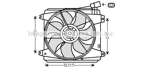 Prasco TO7554 Hub, engine cooling fan wheel TO7554: Buy near me at 2407.PL in Poland at an Affordable price!