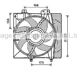 Prasco PE7550 Hub, engine cooling fan wheel PE7550: Buy near me at 2407.PL in Poland at an Affordable price!