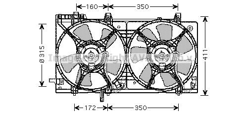 Prasco SU7512 Вентилятор радиатора охлаждения SU7512: Отличная цена - Купить в Польше на 2407.PL!