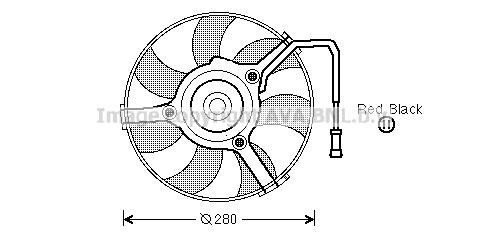 Prasco AI7504 Hub, engine cooling fan wheel AI7504: Buy near me in Poland at 2407.PL - Good price!