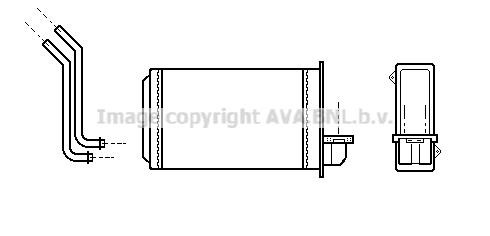 Prasco PEA6088 Heat exchanger, interior heating PEA6088: Buy near me in Poland at 2407.PL - Good price!