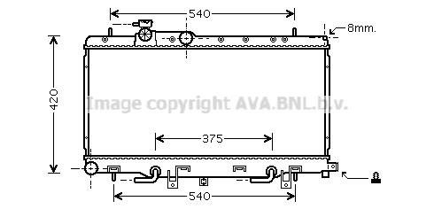 Prasco SU2051 Radiator, engine cooling SU2051: Buy near me in Poland at 2407.PL - Good price!