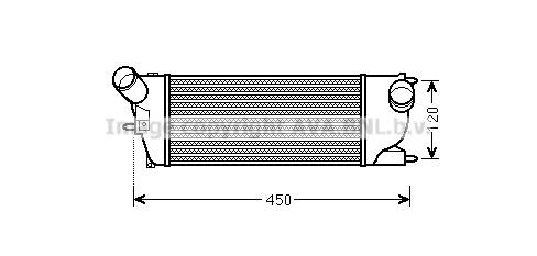 Prasco PEA4345 Intercooler, charger PEA4345: Buy near me in Poland at 2407.PL - Good price!