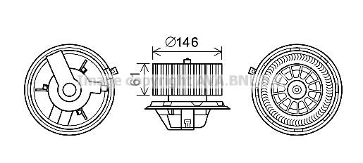 Prasco AL8140 Cabin ventilation motor AL8140: Buy near me in Poland at 2407.PL - Good price!