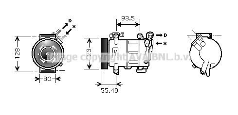 Prasco CNK251 Компрессор кондиционера CNK251: Отличная цена - Купить в Польше на 2407.PL!