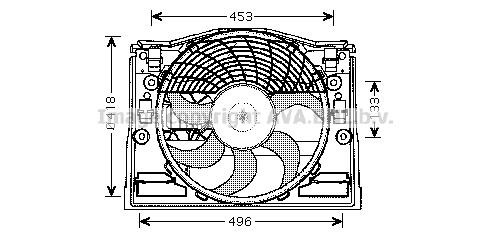 Prasco BW7514 Hub, engine cooling fan wheel BW7514: Buy near me in Poland at 2407.PL - Good price!