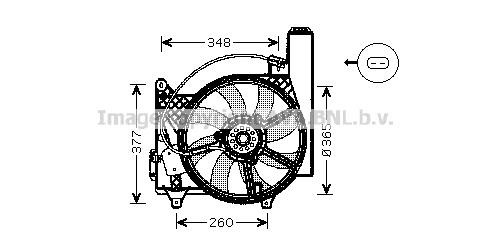 Prasco OL7531 Hub, engine cooling fan wheel OL7531: Buy near me in Poland at 2407.PL - Good price!