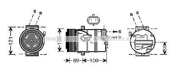 Prasco OLK438 Compressor, air conditioning OLK438: Buy near me at 2407.PL in Poland at an Affordable price!