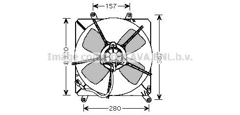 Prasco TO7509 Вентилятор радиатора охлаждения TO7509: Отличная цена - Купить в Польше на 2407.PL!