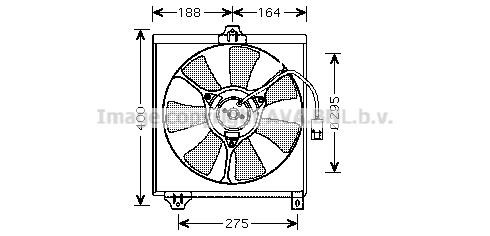 Prasco TO7546 Вентилятор радиатора охлаждения TO7546: Купить в Польше - Отличная цена на 2407.PL!