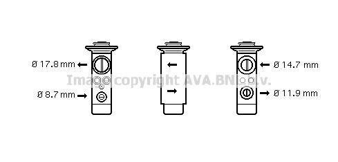 Prasco BW1239 Air conditioner expansion valve BW1239: Buy near me in Poland at 2407.PL - Good price!