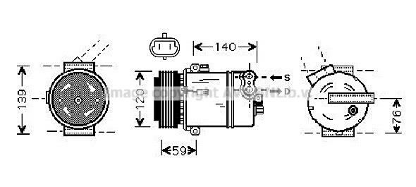 Prasco OLK409 Compressor, air conditioning OLK409: Buy near me at 2407.PL in Poland at an Affordable price!