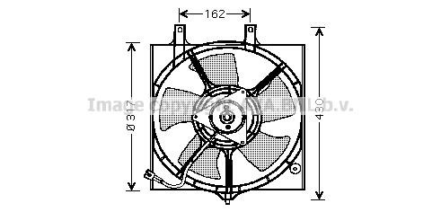 Prasco DN7510 Hub, engine cooling fan wheel DN7510: Buy near me at 2407.PL in Poland at an Affordable price!