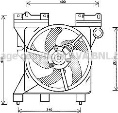 Prasco CN7547 Вентилятор радиатора охлаждения CN7547: Отличная цена - Купить в Польше на 2407.PL!