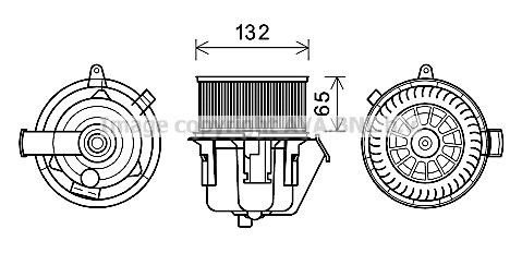 Prasco CN8302 Cabin ventilation motor CN8302: Buy near me in Poland at 2407.PL - Good price!