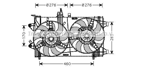 Prasco FT7537 Hub, engine cooling fan wheel FT7537: Buy near me in Poland at 2407.PL - Good price!