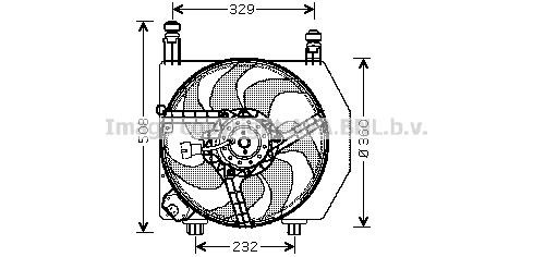 Prasco FD7526 Hub, engine cooling fan wheel FD7526: Buy near me in Poland at 2407.PL - Good price!