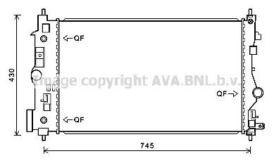 Prasco OL2547 Radiator, engine cooling OL2547: Buy near me in Poland at 2407.PL - Good price!