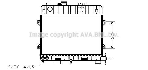 Prasco BW2052 Radiator, engine cooling BW2052: Buy near me in Poland at 2407.PL - Good price!