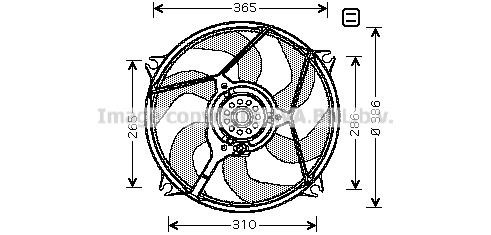 Prasco CN7531 Вентилятор радиатора охлаждения CN7531: Отличная цена - Купить в Польше на 2407.PL!