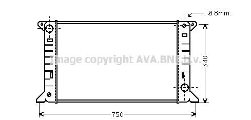 Prasco FD2085 Radiator, engine cooling FD2085: Buy near me in Poland at 2407.PL - Good price!