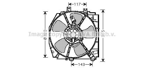 Prasco MZ7521 Hub, engine cooling fan wheel MZ7521: Buy near me in Poland at 2407.PL - Good price!