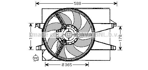 Prasco FD7542 Hub, engine cooling fan wheel FD7542: Buy near me at 2407.PL in Poland at an Affordable price!