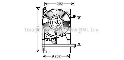 Prasco DW7512 Вентилятор радиатора охлаждения DW7512: Отличная цена - Купить в Польше на 2407.PL!