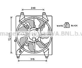 Prasco HY7528 Hub, engine cooling fan wheel HY7528: Buy near me in Poland at 2407.PL - Good price!