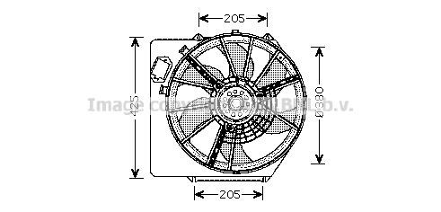 Prasco RT7536 Hub, engine cooling fan wheel RT7536: Buy near me at 2407.PL in Poland at an Affordable price!