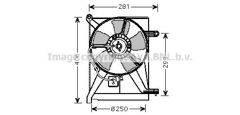Prasco DW7510 Hub, engine cooling fan wheel DW7510: Buy near me at 2407.PL in Poland at an Affordable price!
