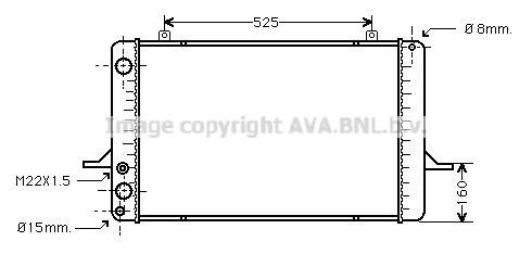 Prasco FD2035 Radiator, engine cooling FD2035: Buy near me in Poland at 2407.PL - Good price!