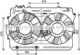 Prasco TO7570 Hub, engine cooling fan wheel TO7570: Buy near me in Poland at 2407.PL - Good price!