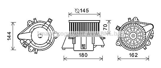 Prasco FT8437 Cabin ventilation motor FT8437: Buy near me in Poland at 2407.PL - Good price!