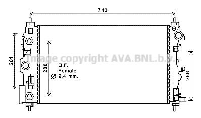 Prasco CT2046 Radiator, engine cooling CT2046: Buy near me in Poland at 2407.PL - Good price!