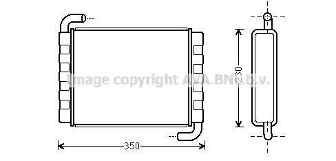 Prasco SC6006 Heat exchanger, interior heating SC6006: Buy near me in Poland at 2407.PL - Good price!