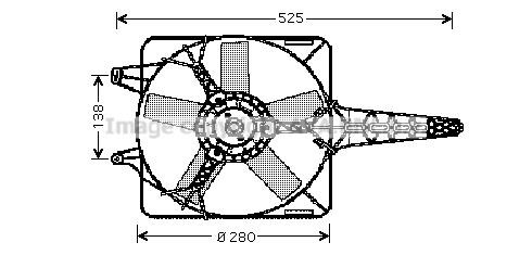 Prasco FT7501 Hub, engine cooling fan wheel FT7501: Buy near me in Poland at 2407.PL - Good price!