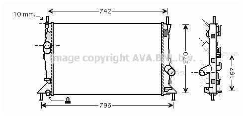 Prasco FDA2369 Радиатор охлаждения двигателя FDA2369: Отличная цена - Купить в Польше на 2407.PL!