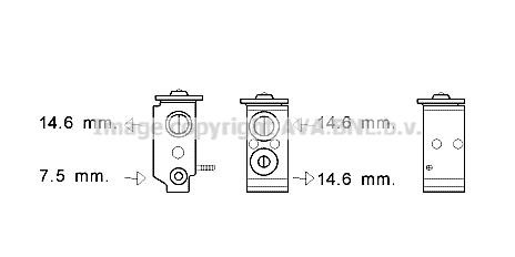 Prasco KA1268 Air conditioner expansion valve KA1268: Buy near me at 2407.PL in Poland at an Affordable price!